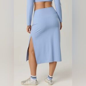 OFFLINE By Aerie Real Me XTRA Ribbed Midi Skirt- Monaco Blue. Size XL